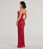 Elodie Beaded Floral Lace Mermaid Dress